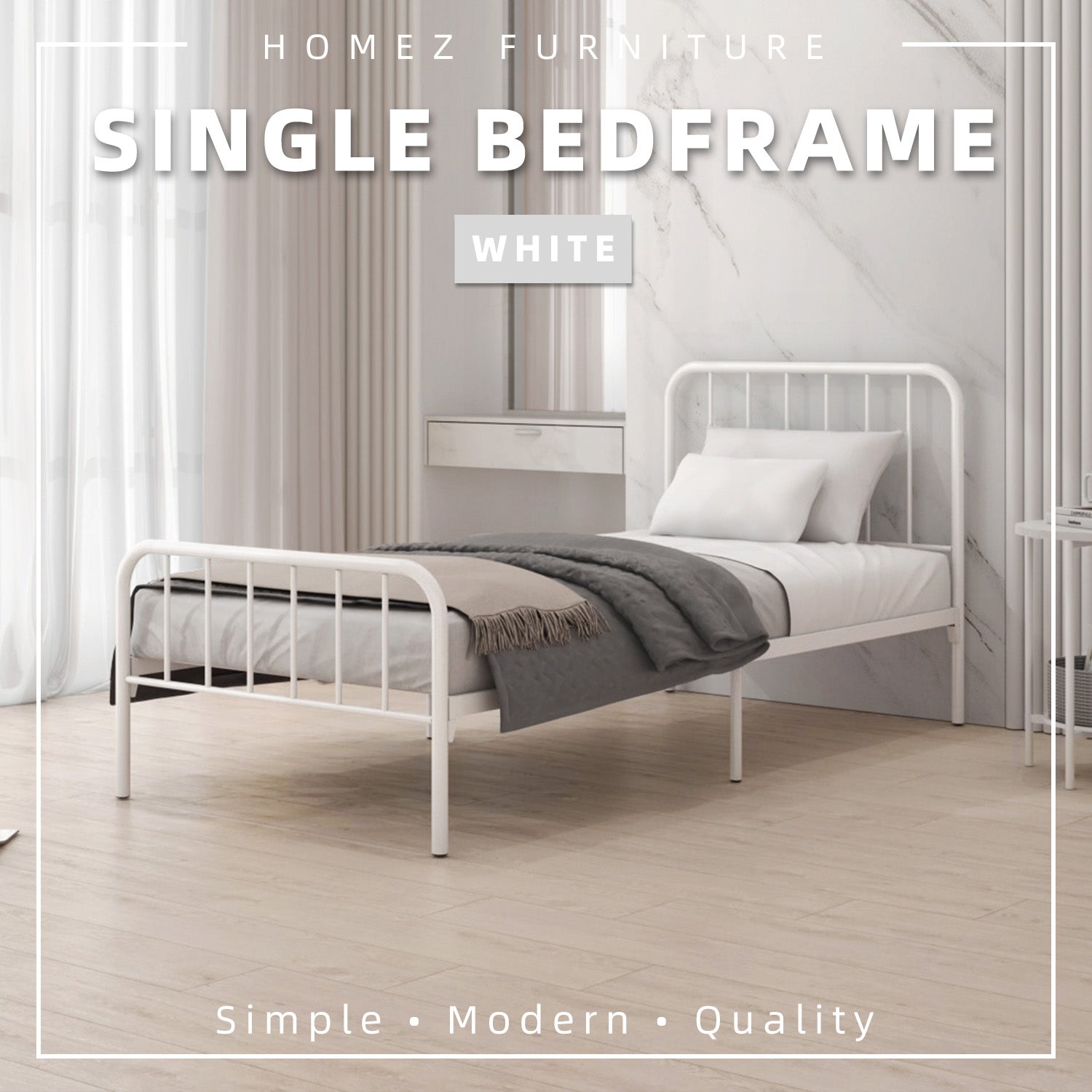 Single metal online bed frame kmart