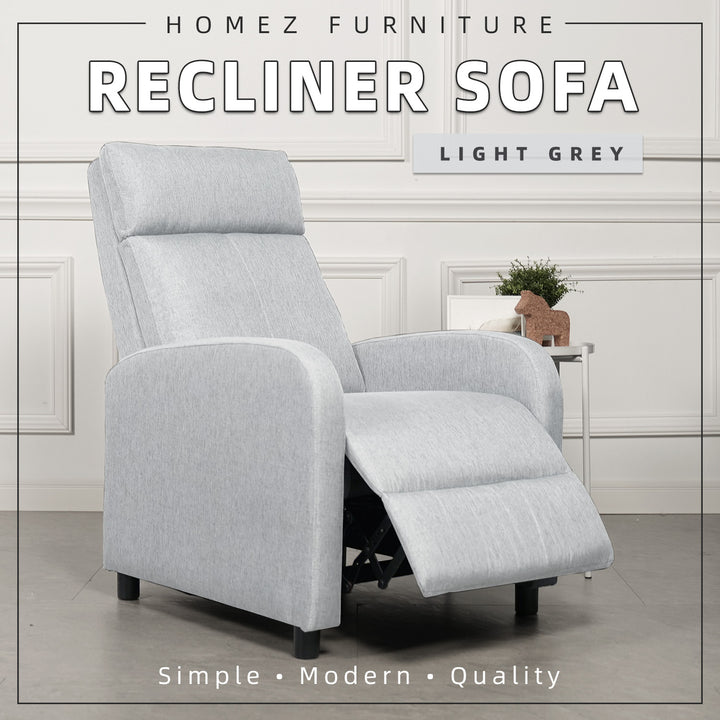 Homez Linen Fabric Recliner Sofa Recliner Chair Bed Chair Sofa Chair Relaxation 1 S0eater Sofa Bed - 530/539