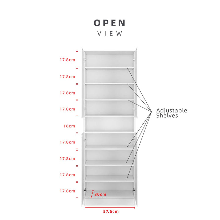 Homez 1.9FT/2.6FT Shoe Cabinet Modernist Design Shoe Rack / Rak Kasut-HMZ-FN-SR-3723/3724/3725