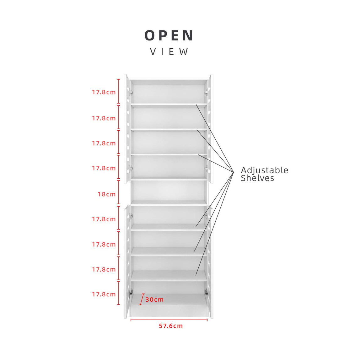 Homez 2FT Shoe Cabinet Modernist Design Shoe Rack -HMZ-FN-SR-3009/3905