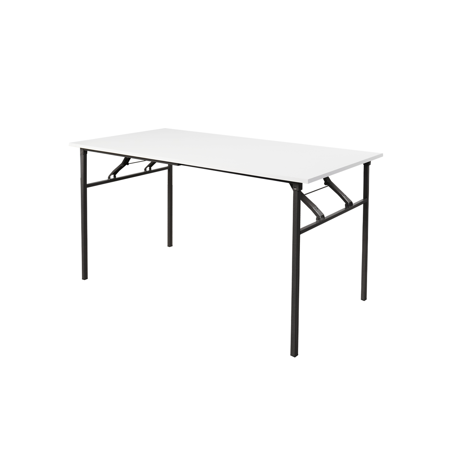 Homez 4FT Foldable Banquet Table Melamine Table Top Powder Coat Metal ...