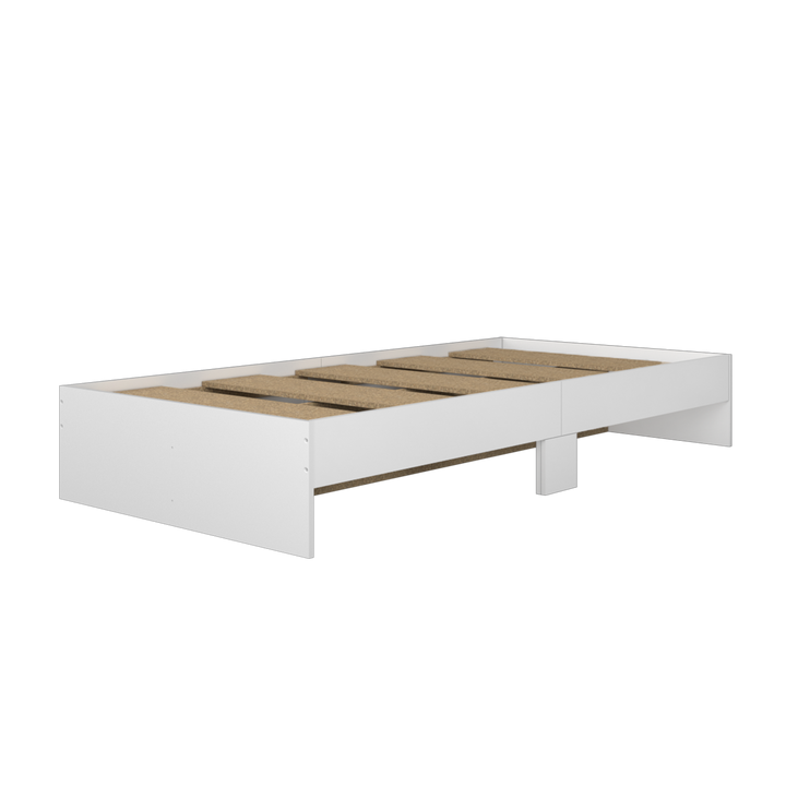 Homez Wooden Single / Queen Bed Frame Single hard bed frame board bedroom Minimalist - White 8002/8003