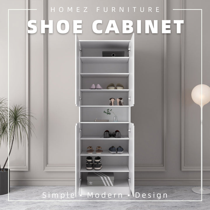 Homez 1.9FT/2.6FT Shoe Cabinet Modernist Design Shoe Rack / Rak Kasut-HMZ-FN-SR-3723/3724/3725