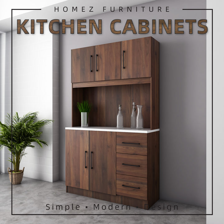 Homez 4FT Ventura Series Kitchen Cabinets / Kitchen Storage / Kitchen Tall Unit-HMZ-KC-MFC2012-WN