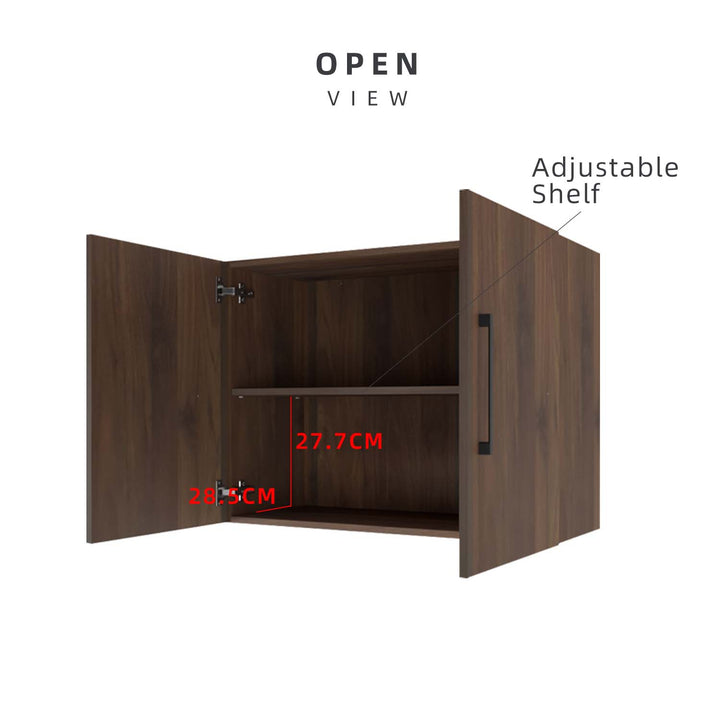Homez 2.6FT Ventura Series Kitchen Cabinets / Kitchen Storage / Kitchen Wall Unit-HMZ-KWC-MFC6008-WN