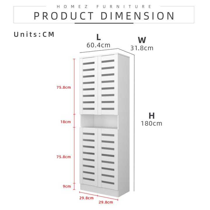 Homez 2FT Shoe Cabinet Modernist Design Shoe Rack -HMZ-FN-SR-3009/3905