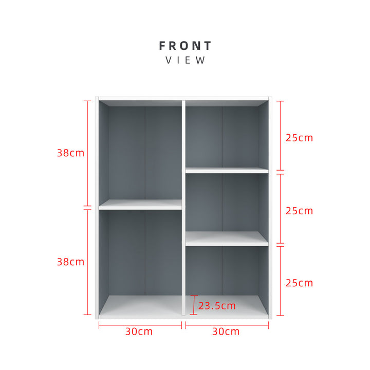 Homez 3/4/5 Tier Wooden Utility Cabinet Multi Purpose Functional Bookcase Storage Rack Alvin -1001/1010/1011/1021