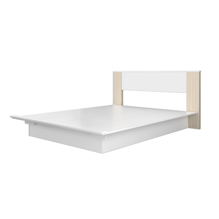 Homez 6.6FT Jordan Series Bed Frame Minimalist Oak Katil kayu queen-J8907