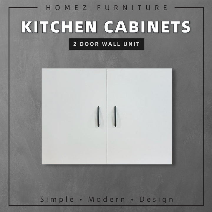Homez White Series 1/2 Doors Kitchen Cabinets Wall Unit Cabinet with Open Storage White - 4000/4001