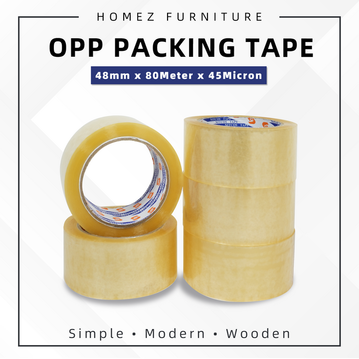OPP Clear Packaging Tape Secured Packaging Tape - 48mm x 80m x 45micron