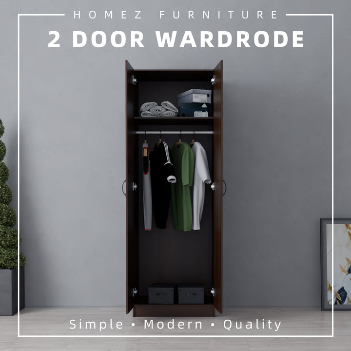 Homez 3 / 2 Door Wooden Wardrobe Cabinet Storage Multi Purpose Functional Aparador 180cm