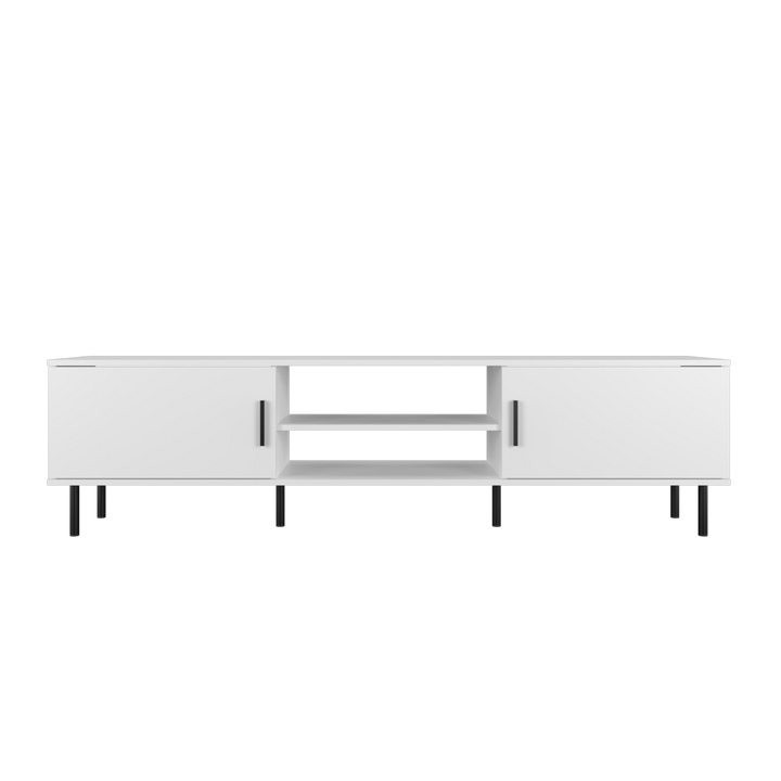 Homez 4FT / 5FT / 6FT TV Cabinet wooden TV Console living room Minimalist with PVC Leg white- 5914/5916/5926