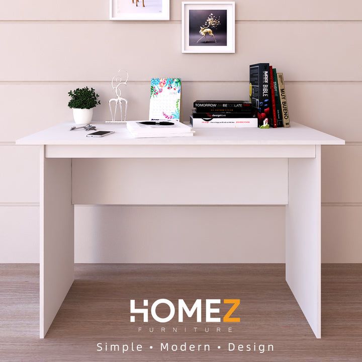 Homez 4FT Writing Table Solid Board with 1 Locker + 2 Drawers / Banquet Table with Metal Leg